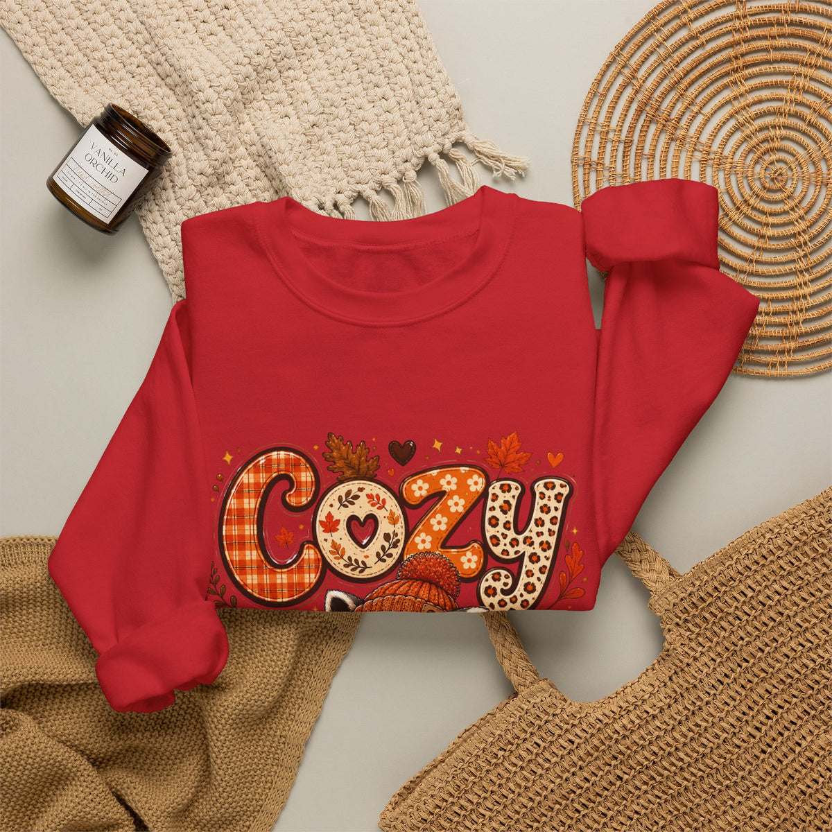 Crewneck- Cozy Raccoon Fall