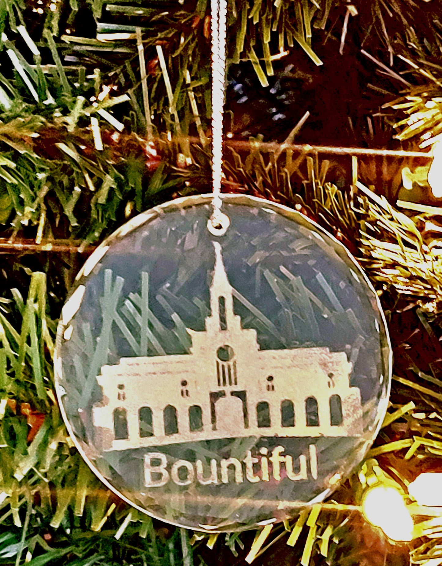 Utah LDS Temple -K9 Crystal Ornament