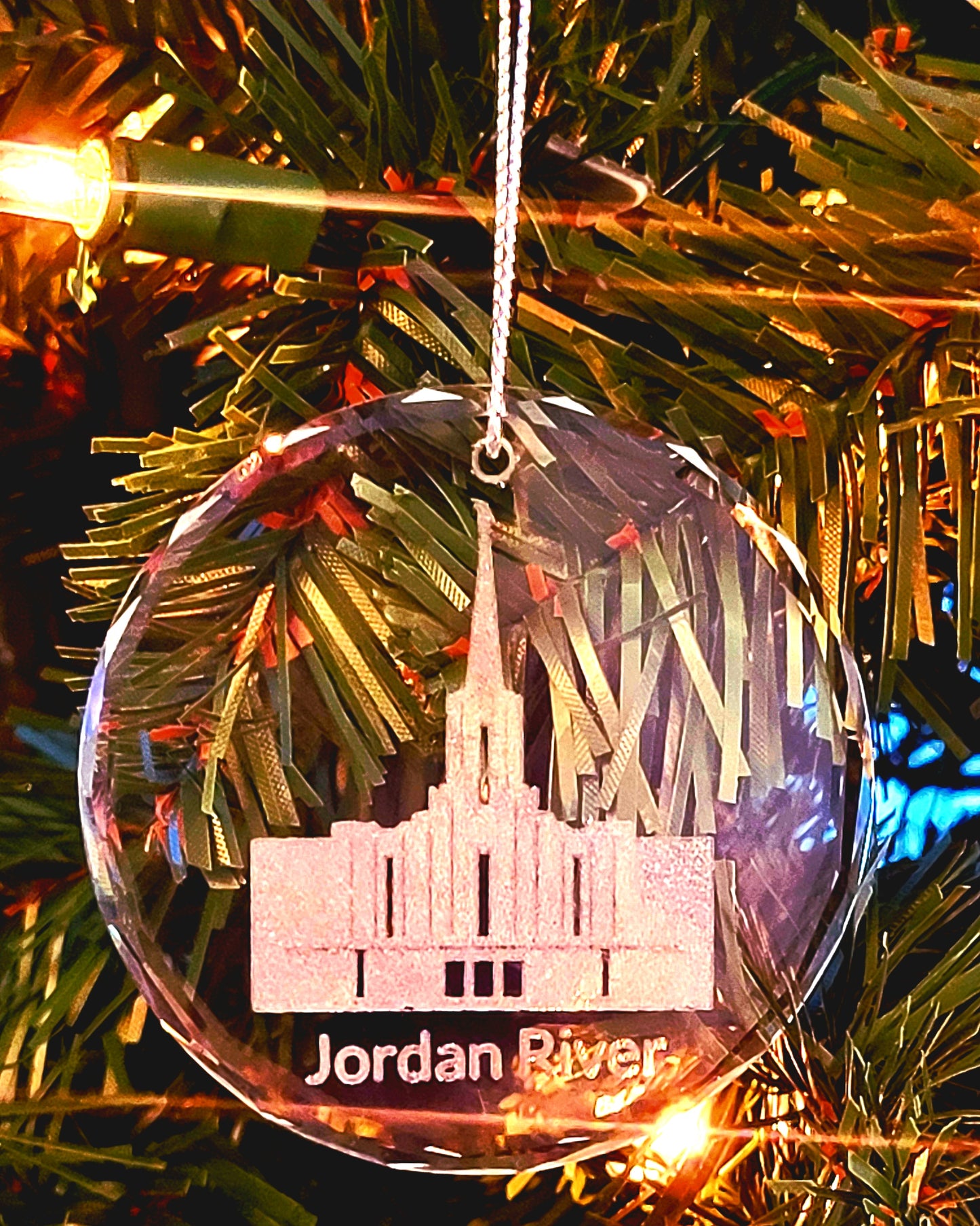 Utah LDS Temple -K9 Crystal Ornament