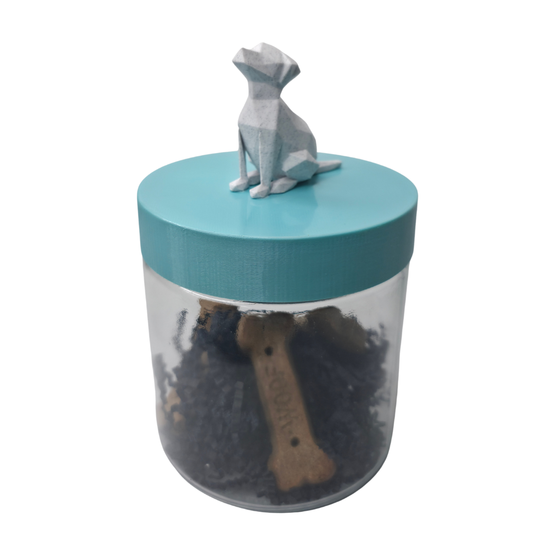 Small Dog Treat Jar - Sitting Dog
