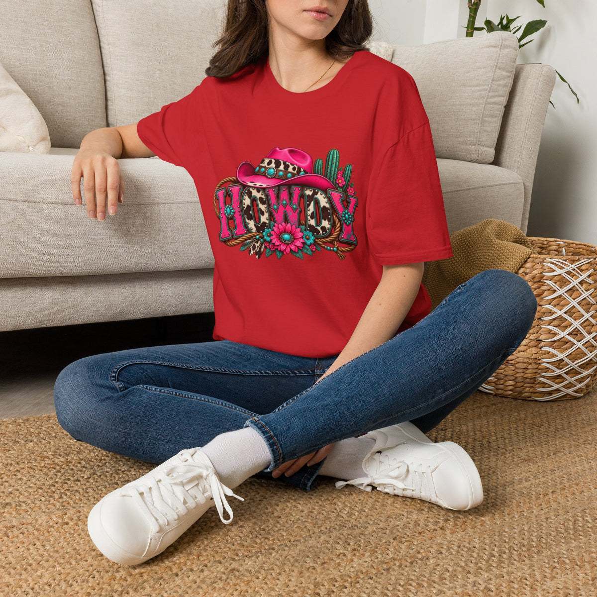 Howdy Floral Graphic T-Shirt