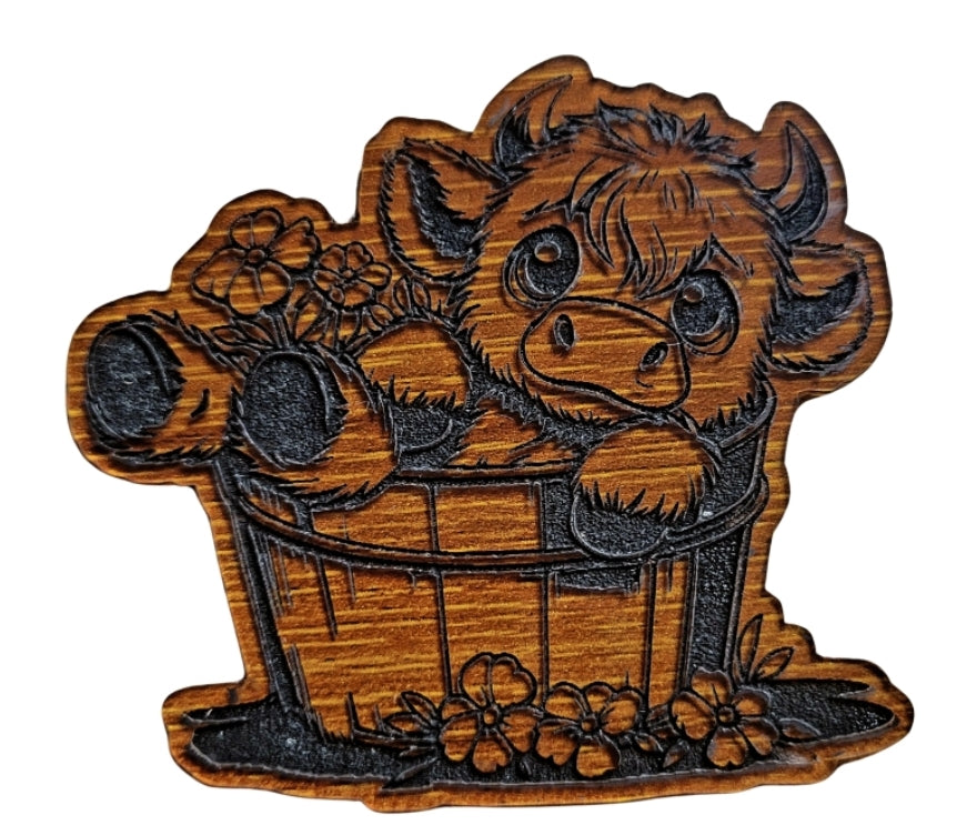 Highland cow magnet