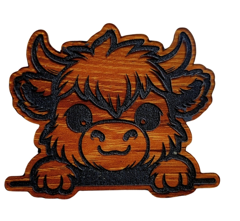 Highland cow magnet