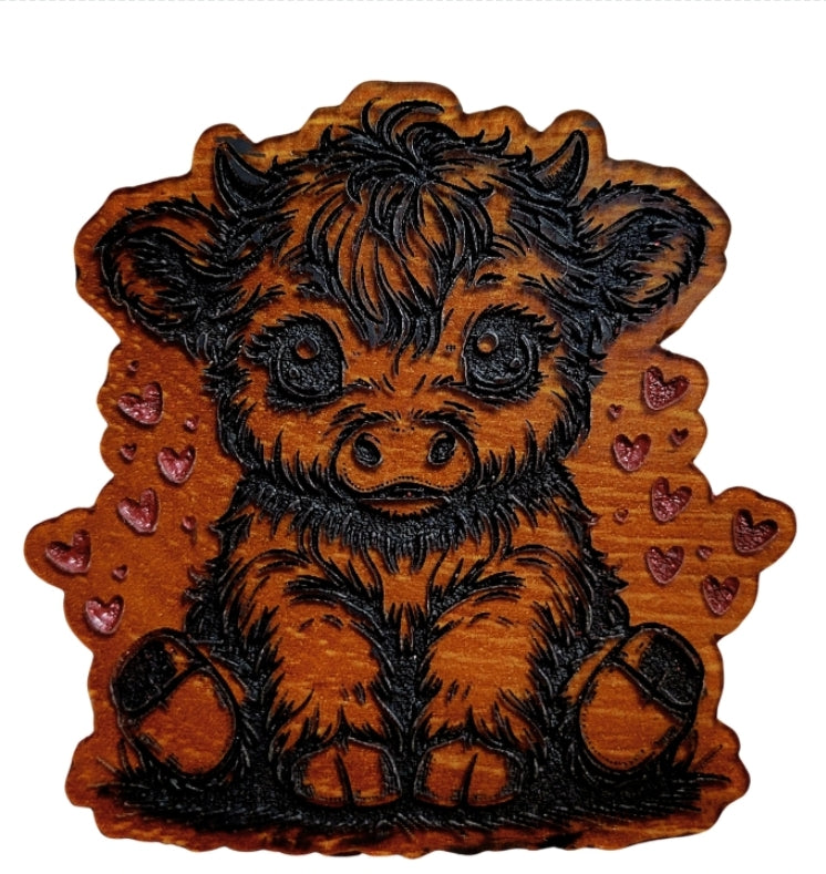 Highland cow magnet