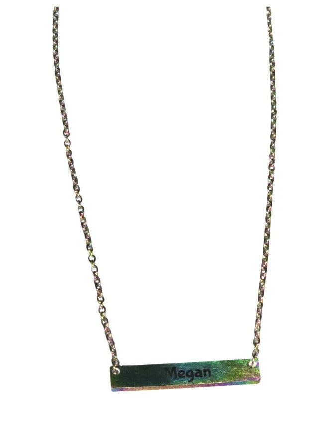 Stainless Steel Bar Necklace