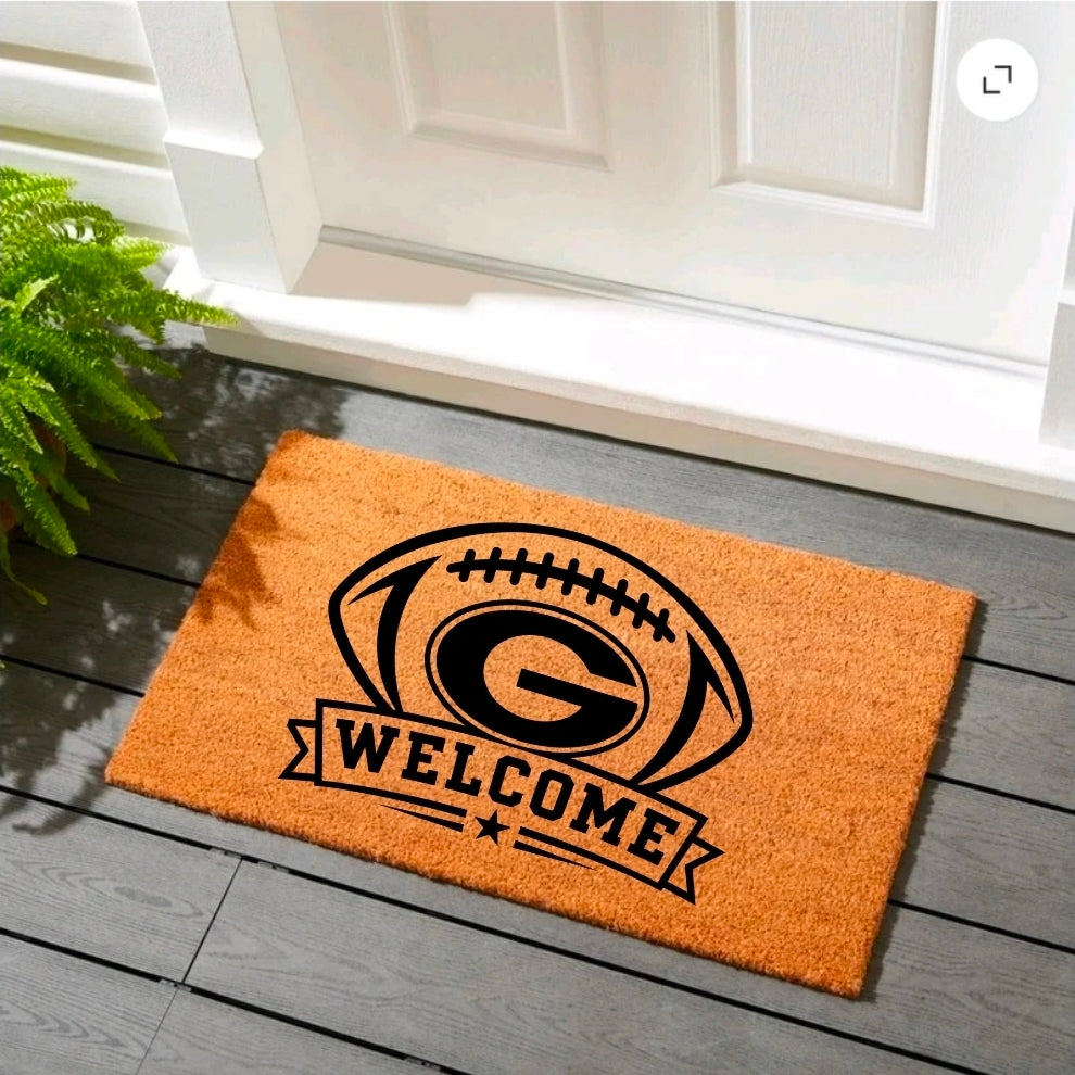 Engraved Coir Rug