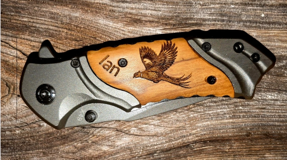 Custom Engraved Browning Pocket Knife - x49, x50, or FA15