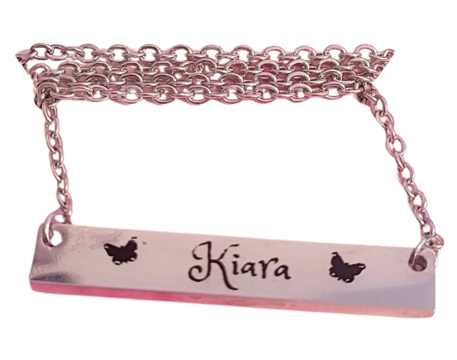 Stainless Steel Bar Necklace