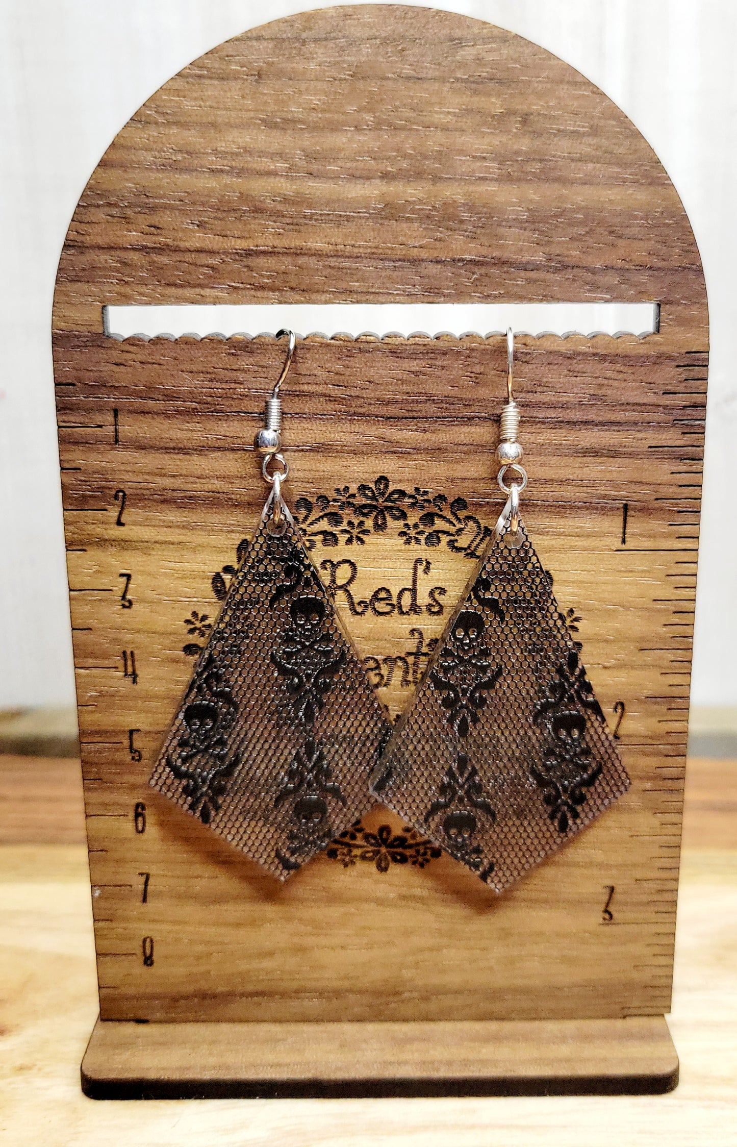 Skull and Lace Earrings