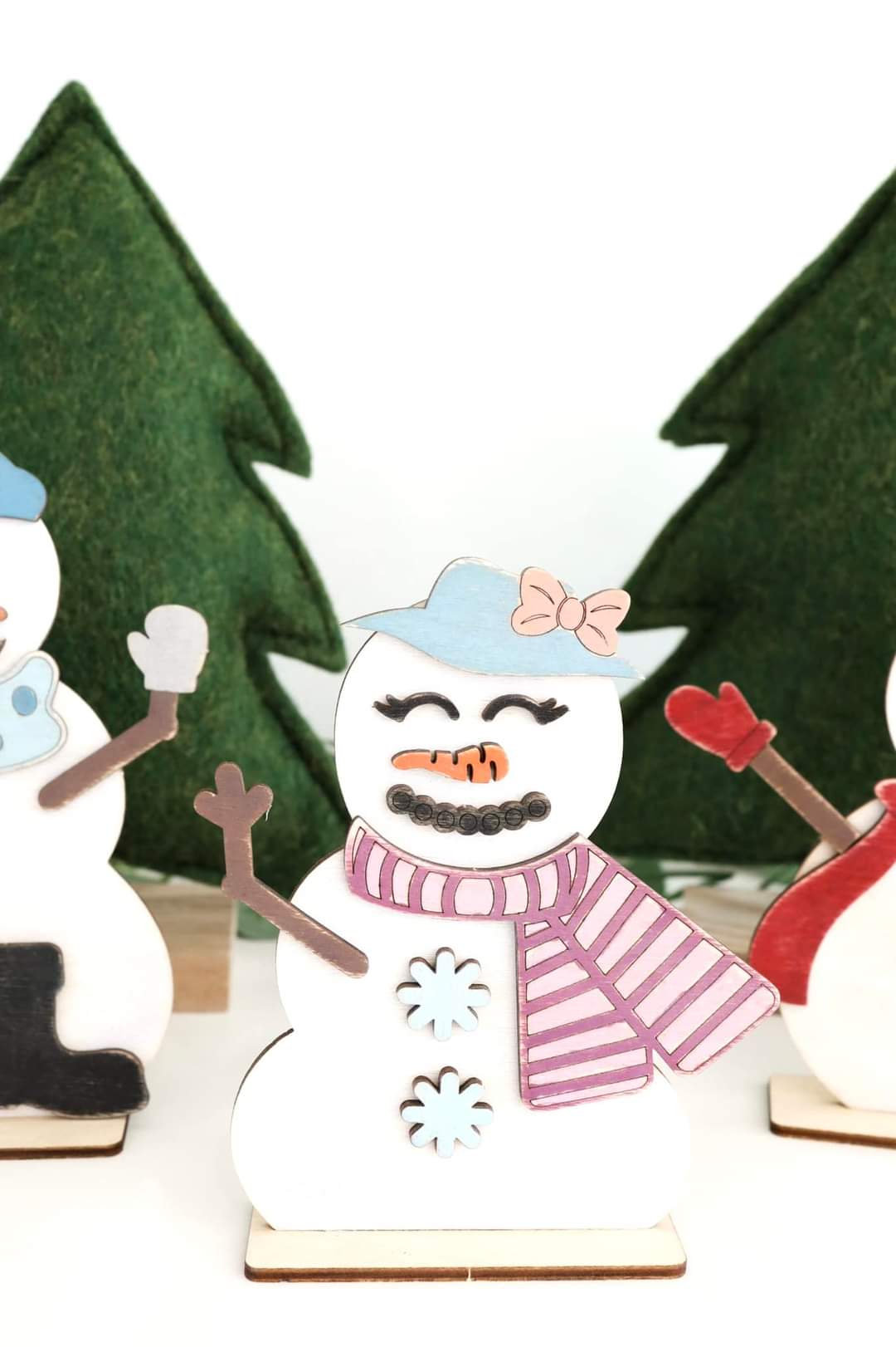 DIY Paint Your Own Snow People