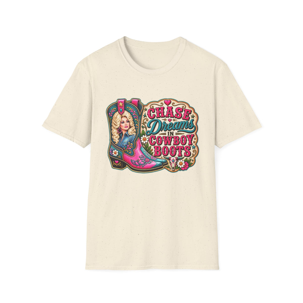 Chase Dreams Cowboy Boots Graphic T-Shirt