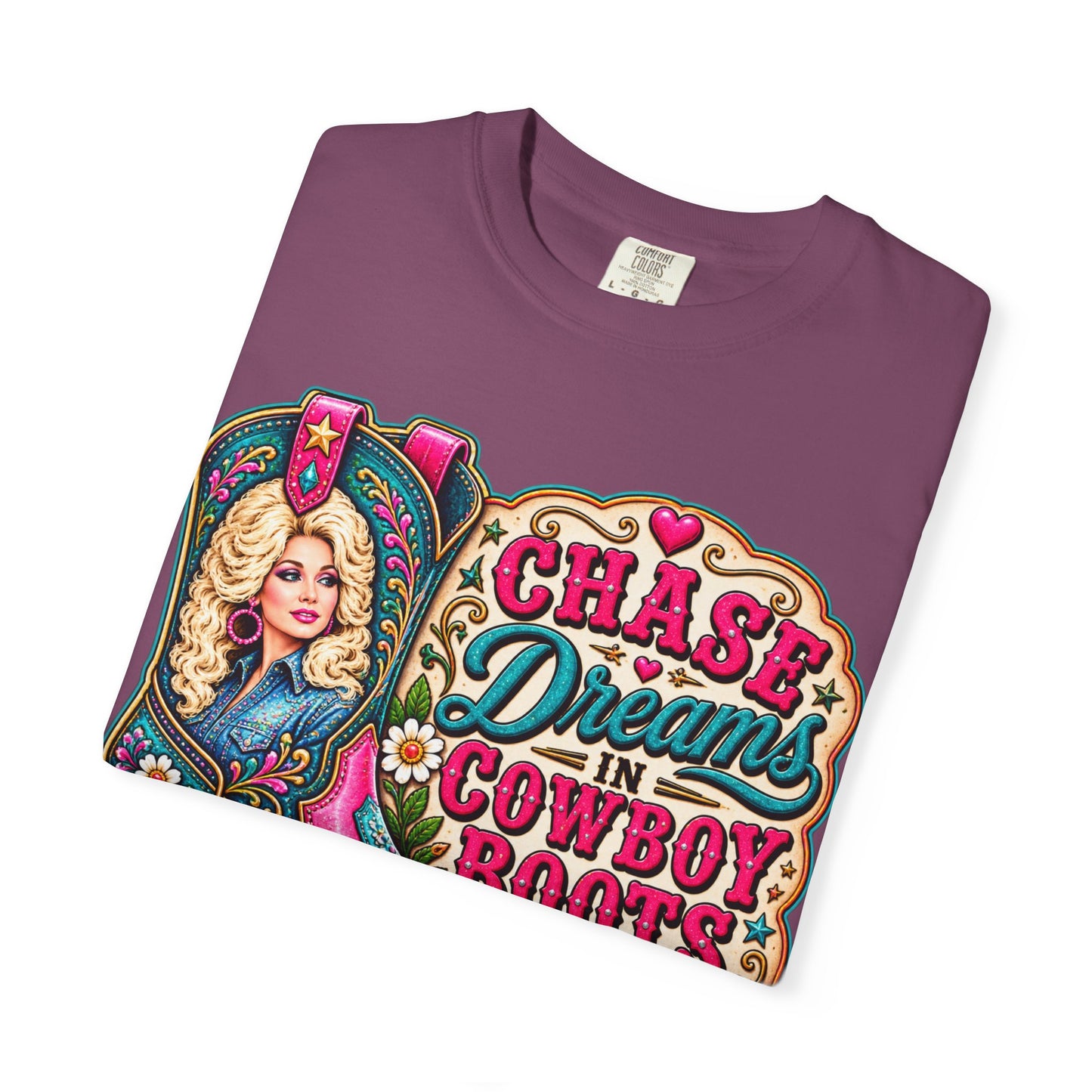Chase Dreams in Cowboy Boots T-Shirt