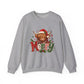 Christmas Highland Cow 'Merry' Sweatshirt – Festive Holiday Crewneck