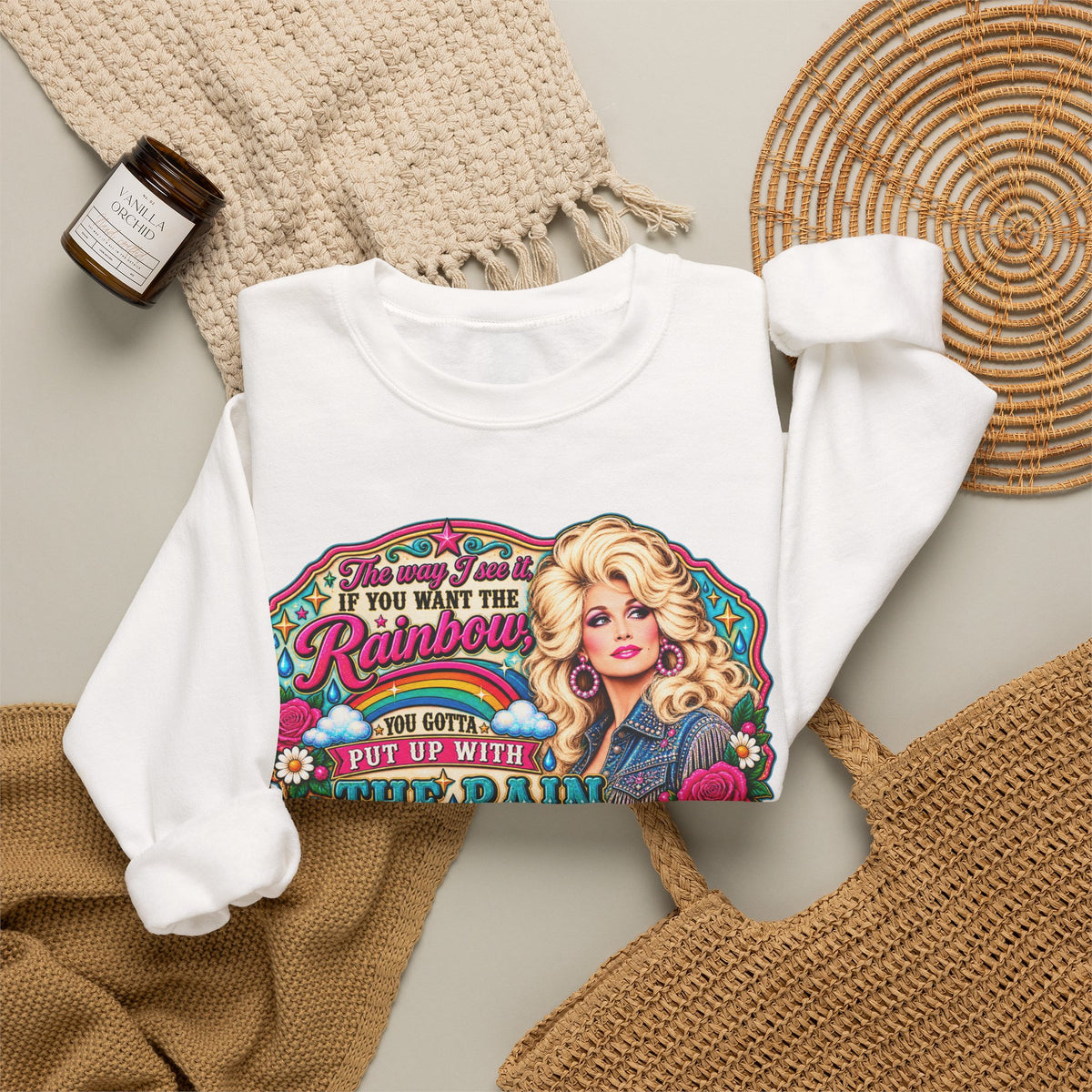 Crewneck- "If You Want the Rainbow, You Got to Put Up With the Rain"