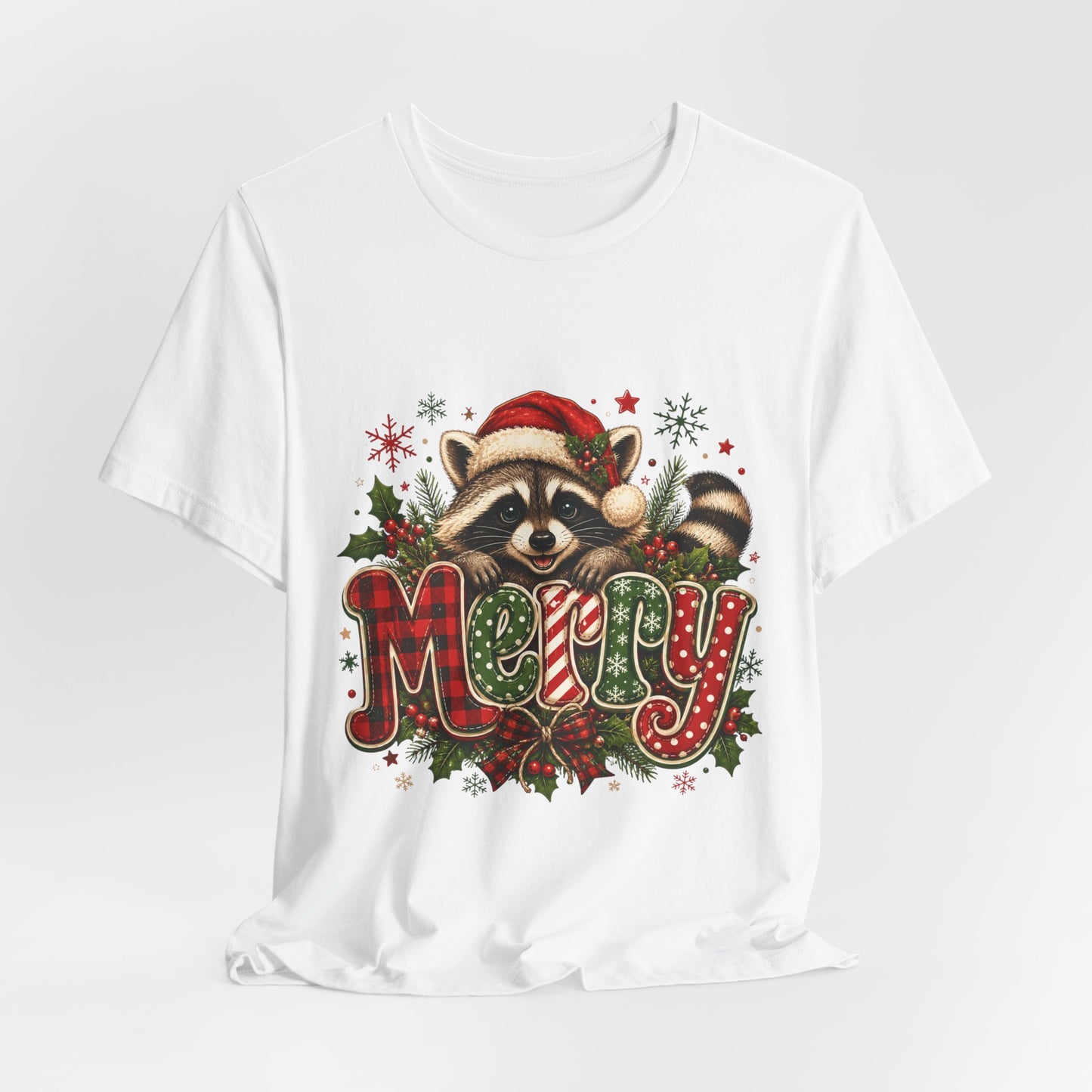 Merry Raccoon Christmas Tee