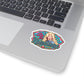 Be the Rhinestone Sticker | Retro Glam Dolly Portrait Kiss-Cut Sticker