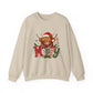 Christmas Highland Cow 'Merry' Sweatshirt – Festive Holiday Crewneck