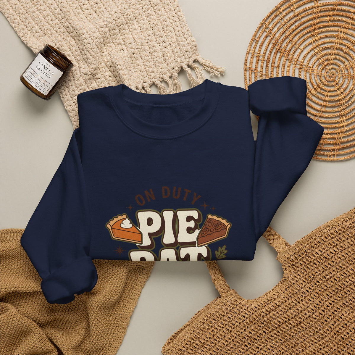 Crewneck Pie Patrol Funny Thanksgiving
