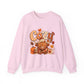 Cozy Autumn Bear illustration Sweatshirt | Fall Leaves, Pumpkin, Hot Cocoa