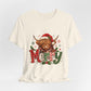 Merry Highland Cow Christmas Tee