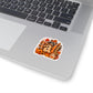 Fall Raccoon Sticker | Autumn Leaves Pumpkin Hot Cocoa Kiss-Cut Sticker