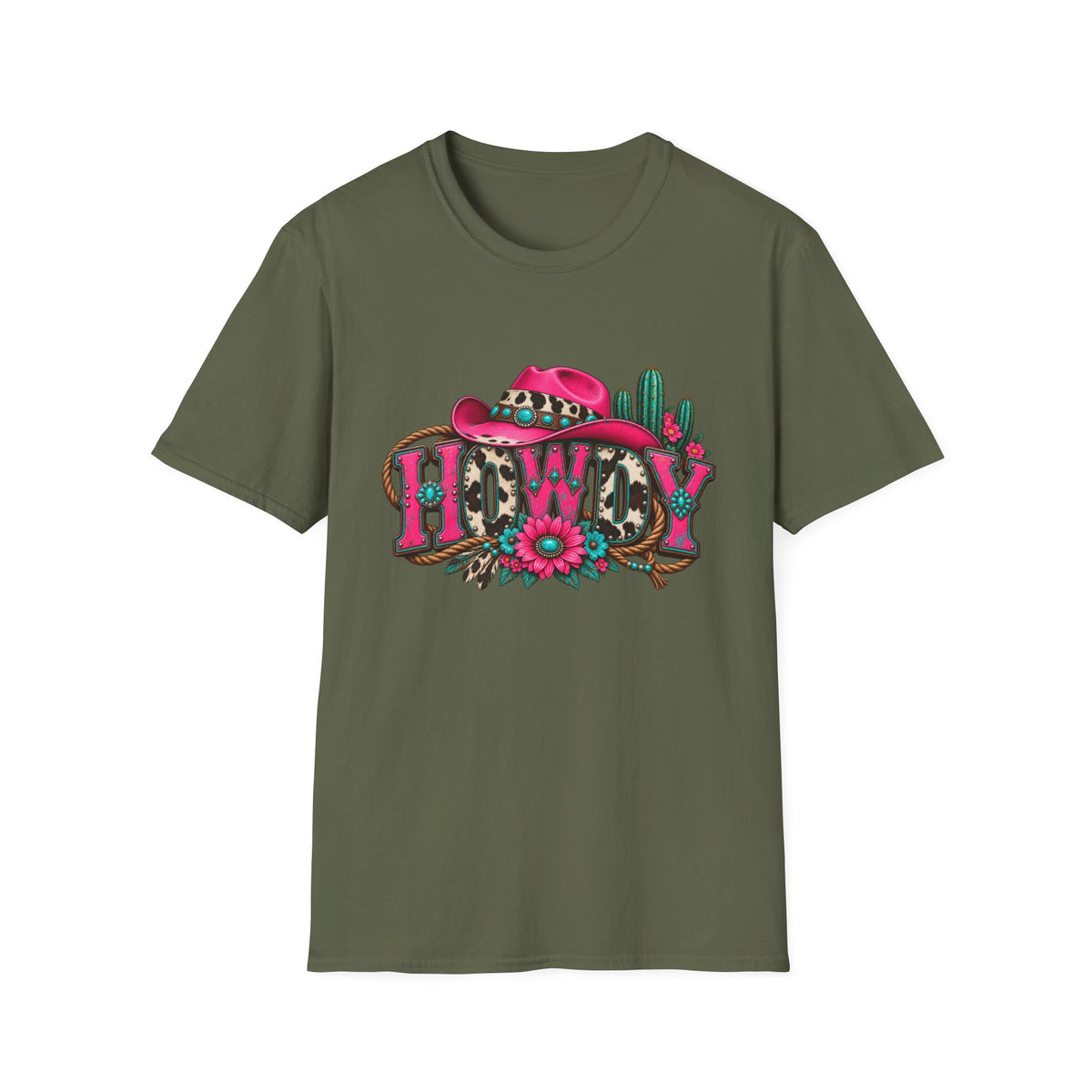 Howdy Floral  Graphic T-Shirt