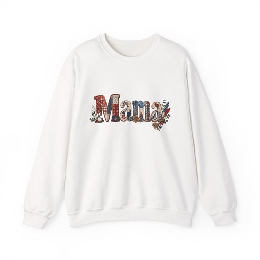 Mama Floral Letters Sweatshirt