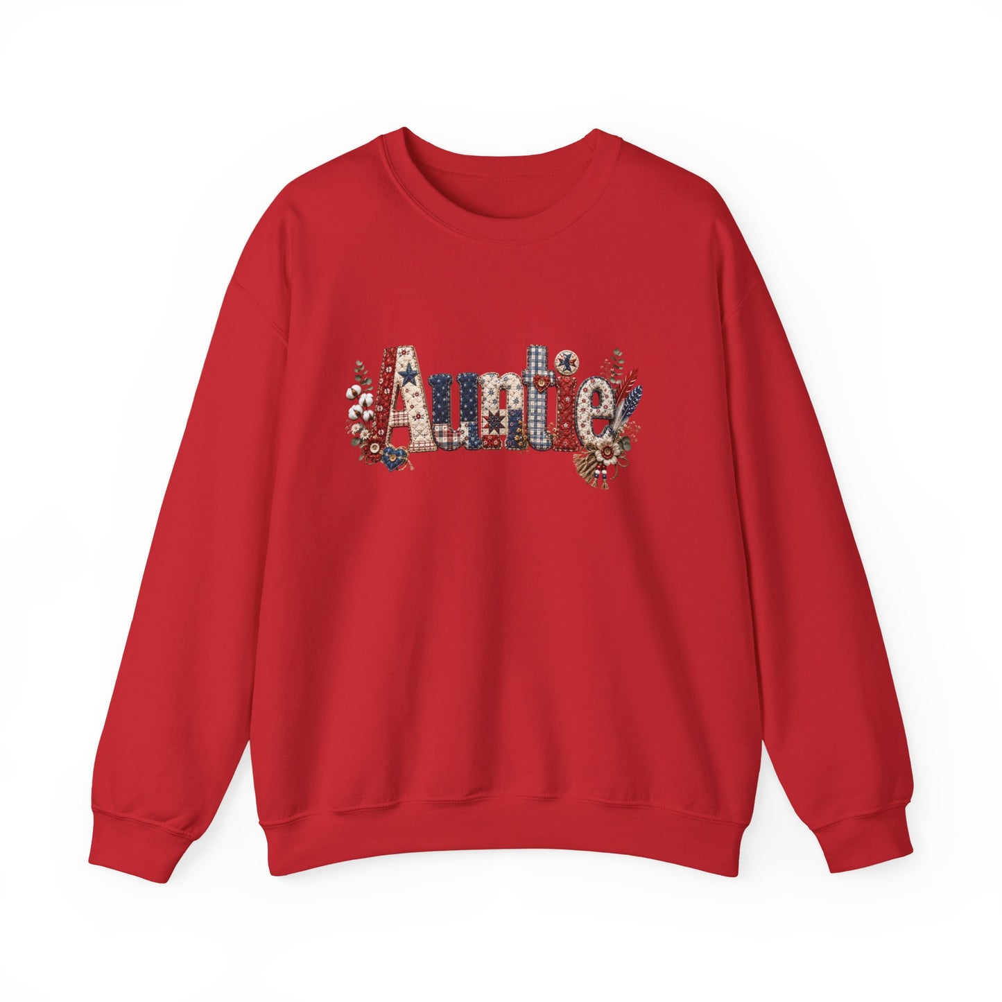 Auntie Floral Lettering Sweatshirt | Auntie Crewneck