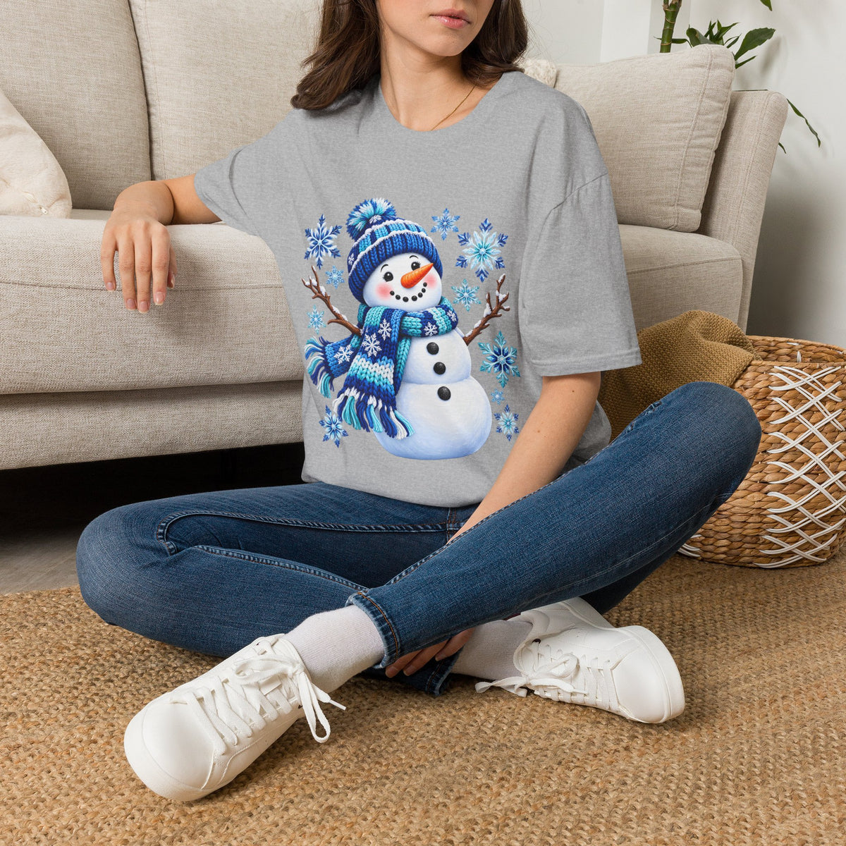 Snowman Winter Graphic T-Shirt