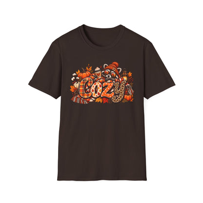 Cozy Raccoon Graphic T-Shirt