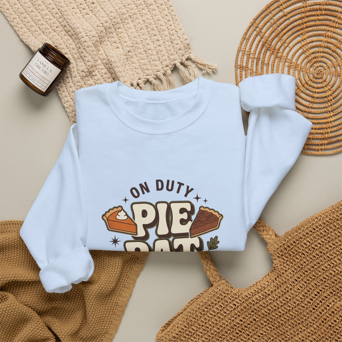 Crewneck Pie Patrol Funny Thanksgiving