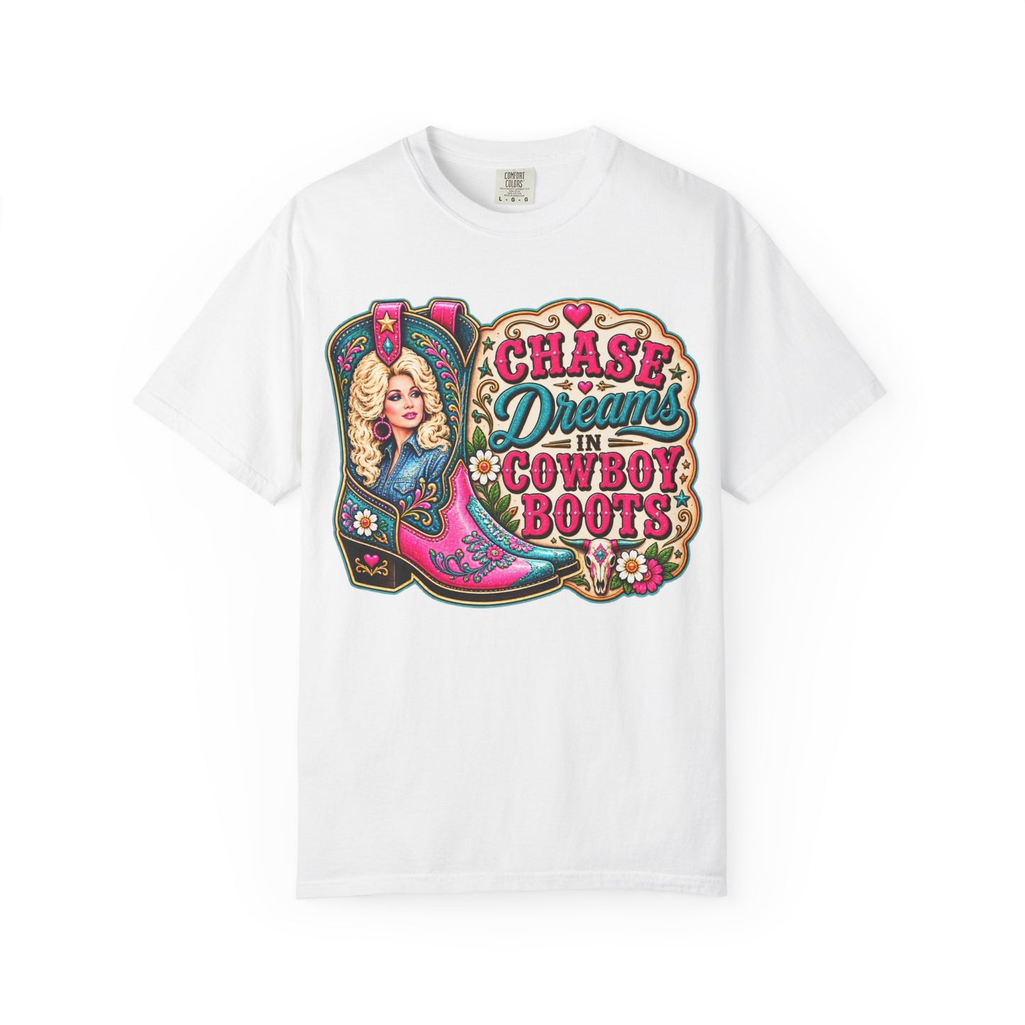 Chase Dreams in Cowboy Boots T-Shirt