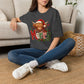 Merry Highland Cow Christmas Graphic T-Shirt