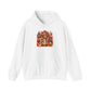 Fall Leaves Pumpkin Graphic Hoodie | Autumn Scarecrow Seasonal Sweatshirt