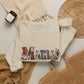 Mama Floral Letters Sweatshirt