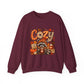 Cozy Raccoon Fall Sweatshirt | Autumn Pumpkins Leaves Plaid