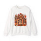 Autumn Highland Cow Fall Sweatshirt | Pumpkin Sunflower Harvest
