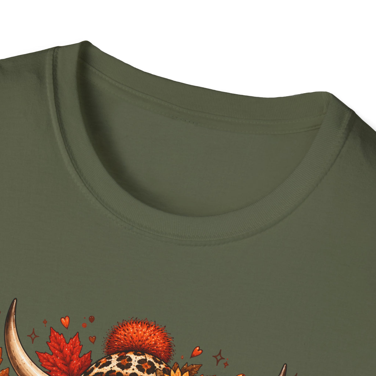 Fall Highland Cow Graphic T-Shirt