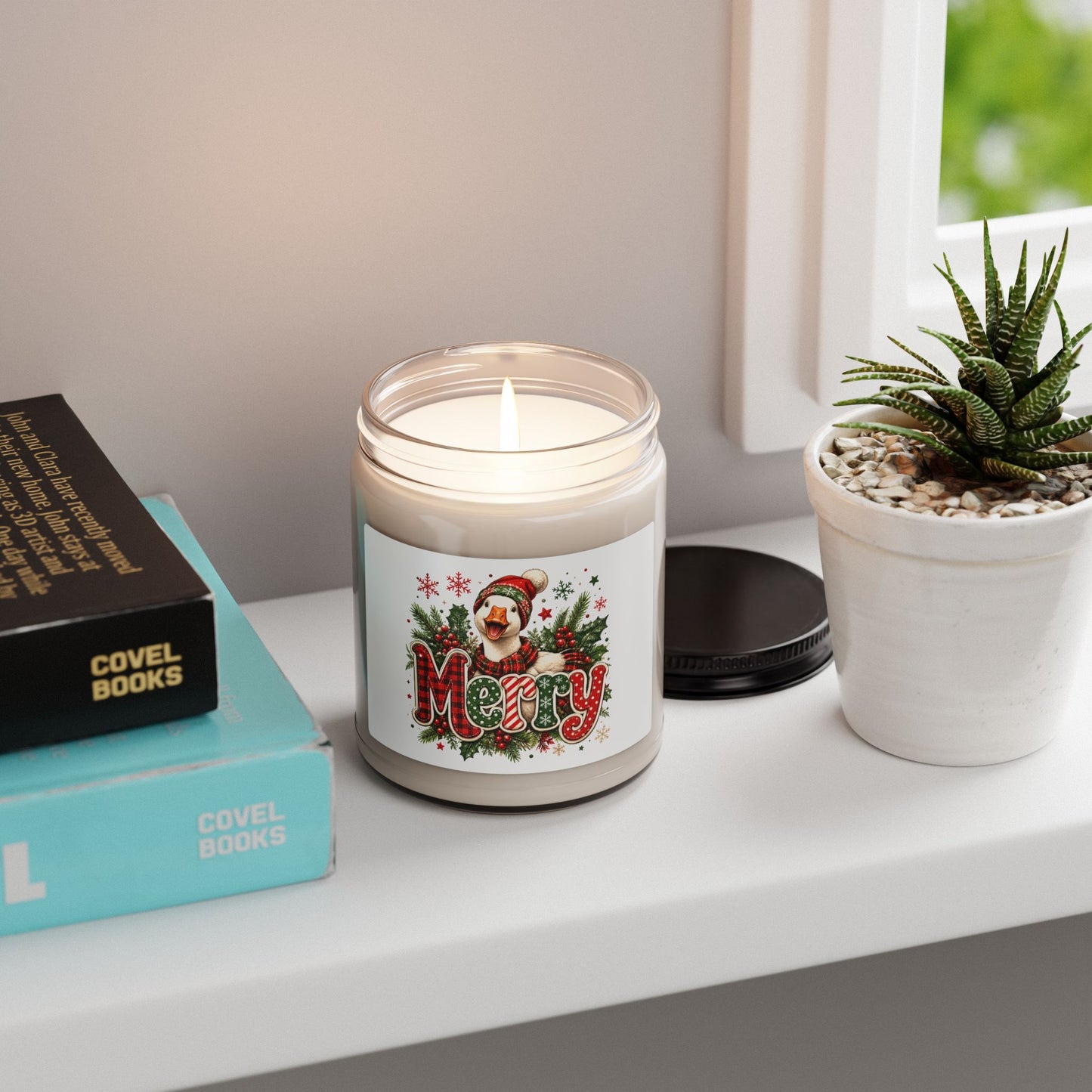 Merry Goose Holiday Soy Candle — 9oz Scented Christmas Candle