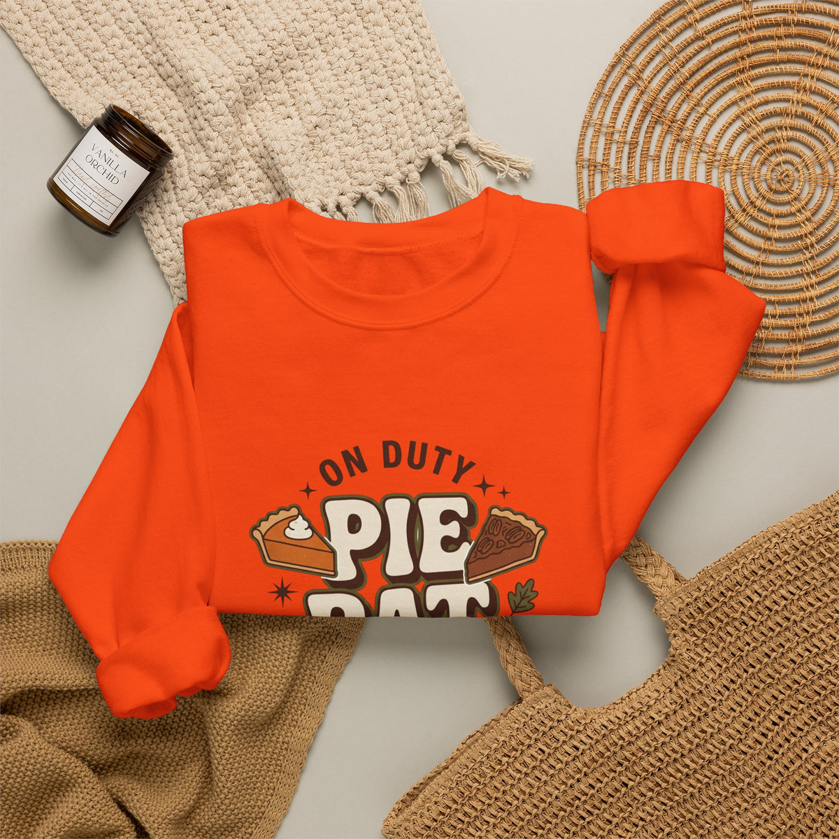 Crewneck Pie Patrol Funny Thanksgiving