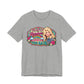 Graphic Tee — "If You Can't Find the Rainbow, Put Up With the Rain" Inspirational Dolly Design