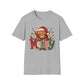 Merry Highland Cow Christmas Graphic T-Shirt