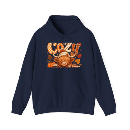 Cozy Pumpkin Bear Hoodie | Fall Autumn Leaves Sweater