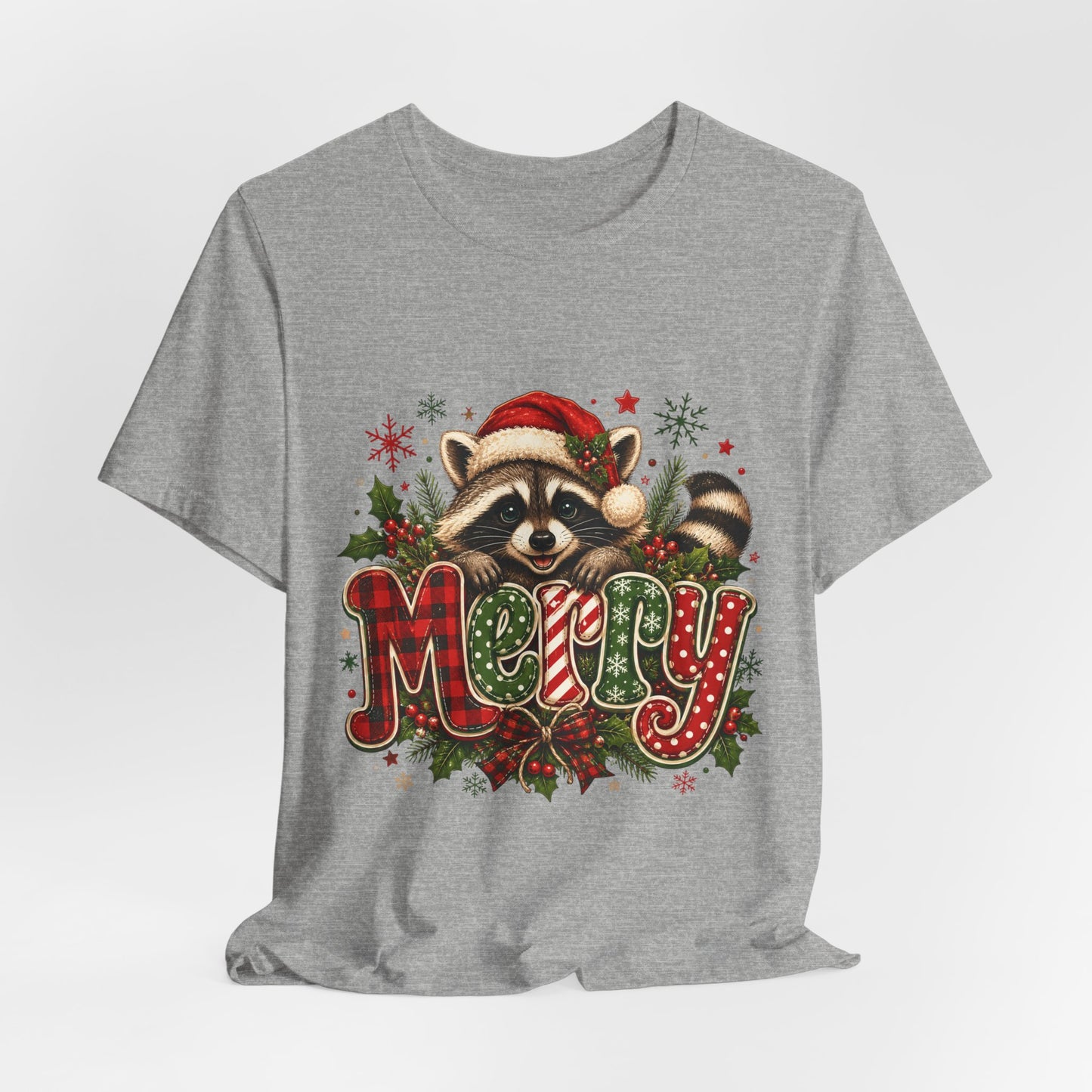 Merry Raccoon Christmas Tee