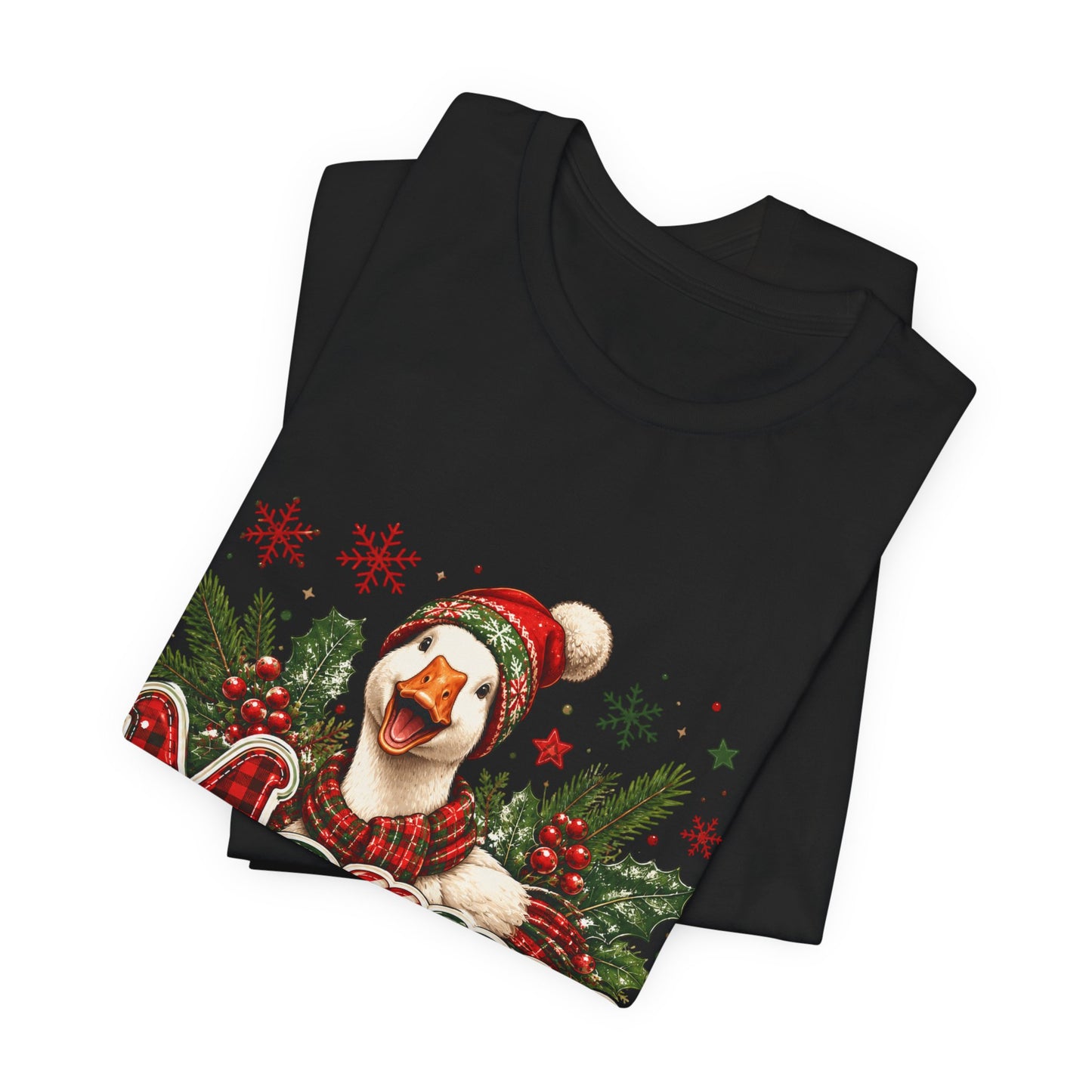 Merry Dog Christmas Tee — Festive Plaid Holiday Dog Shirt