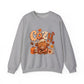 Cozy Autumn Bear illustration Sweatshirt | Fall Leaves, Pumpkin, Hot Cocoa