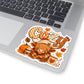 Cozy Highland Cow Sticker | Fall Vibes Autumn Pumpkin Latte Kiss-Cut