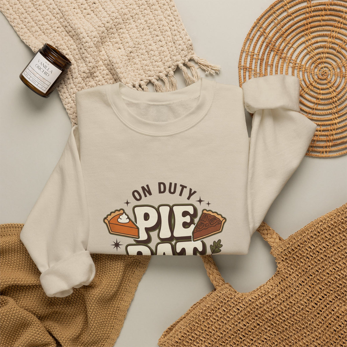 Crewneck Pie Patrol Funny Thanksgiving