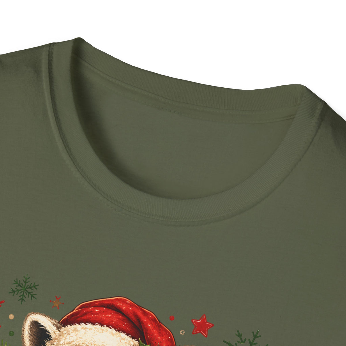 Merry Christmas Raccoon Graphic T-Shirt