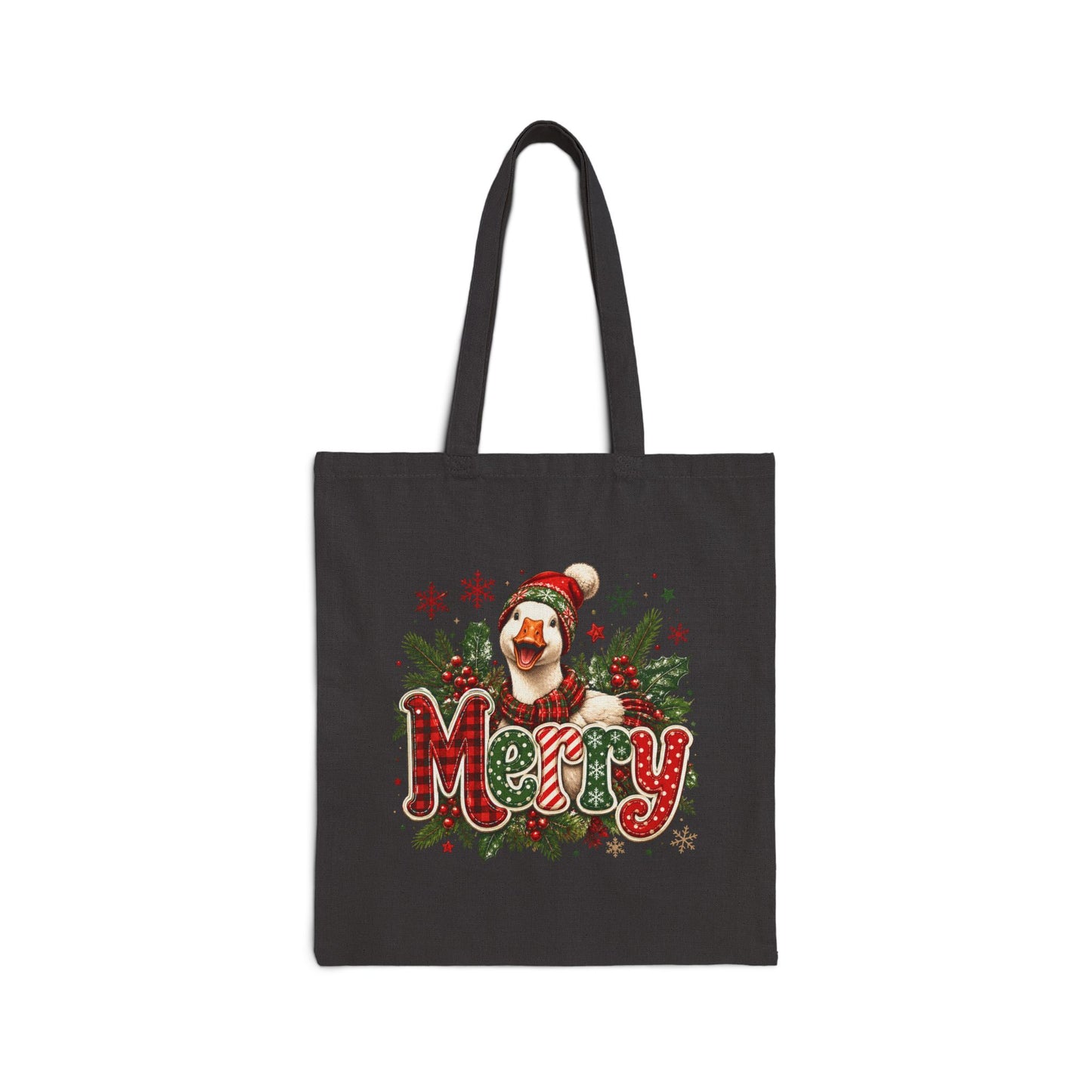 Christmas Dog 'Merry' Canvas Tote